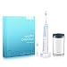 Sonic Electric Toothbrush Wireless Rechargeable Toothbrush Adult Electric Toothbrush With Auto Cleanse Box and 2 Replacement Heads, (5 Modes with Automatic Timer, IPX7 Waterproof), Blue
