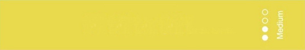 Resistance Exercise Loop Band Perfect for Yoga, Pilates, Gym, Fitness + More (1x Yellow - Medium Band)