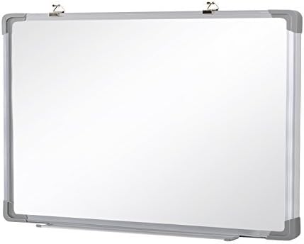 SwanSea Magnetic Office Whiteboard Dry Erase Wipe Board with Aluminum Frame and Pen Trey 16×12 inch