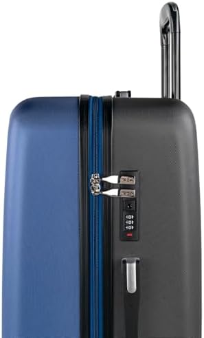- Maletas Grandes De Viaje Rígidas Ligeras con 4 Doble Rueda 360° Maleta Grande 23 Kilos Alta Resistencia Maleta XL Duradera, Azul Marino-Antracita