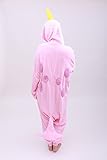 Animal Oneise Narwhal Pajamas - Plush One Piece Costume (Small, Pink)