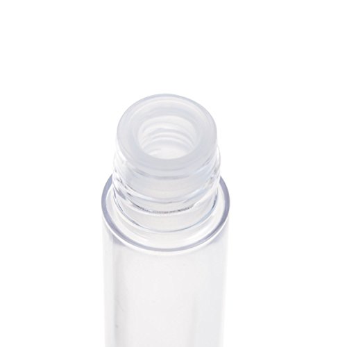 AKOAK 10 Packs 4ml Transparent Reusable Empty Bottle Tube Container Makeup Vials Cosmetic Tool for Eyelash Growth Oil /Mascara with Brush for Home and Travel