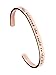 Kendasun Jewelry She believed she could so she did Inspirational Bracelet Cuff Bangle (Pink RoseGold (standard size))