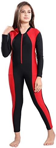 swimX Swimwear for Girl Kid - Swimsuit - Body fit - Stretchable - Full Body Suit - Full Length - Swimming Costume for Girl
