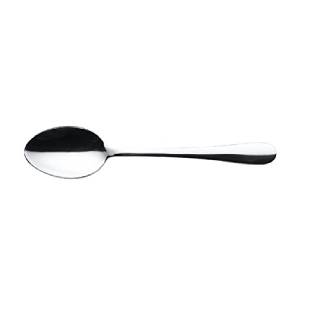 Genware NEV-DS-FL Florence Dessert Spoon, 18/0 (Pack of 12)