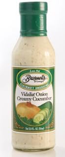 Braswell Vidalia Onion Creamy Cucumber Dressing 12 oz Bottle