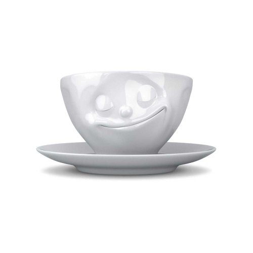 Tassen Face Coffee Cup with Saucer (Happy)