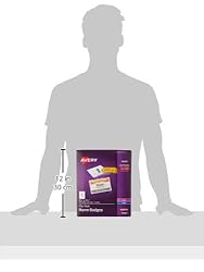 Avery Clip Name Badges, Print or Write, 200 Inserts