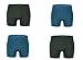 Fsz Men's Underwear 4-Pack Cotton Stretch Boxer Briefs (m/34-36, army green/dark green)