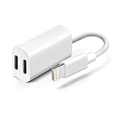 iPhone 7 Lightning Adapter & Splitter, Headphone Audio & Charge Adapter Cable with Dual Lightning Ports for iPhone 7/7 plus and iOS 10 or Later