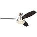 Westinghouse Lighting 7204100 Westinghouse Alloy 52-Inch Reversible Plywood Three-Blade Indoor Ceiling Fan, Brushed Nickel
