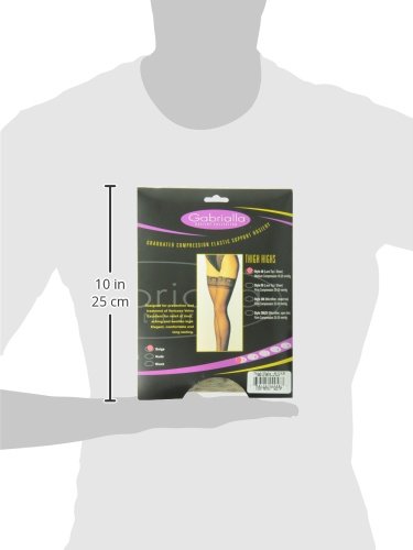 GABRIALLA Sheer Graduated Compression Thigh High Stockings (20-22 mmHg) H-40 - Thumbnail 7