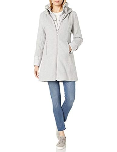 Soia Kyo Women's Rooney-N Ladies Mixed Media Coat, Hood