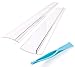 2 X Silicone Stove Gap Cover | Counter Top Stove Fills Gap Between Countertop and Stove | Seals Spills Between Stovetops, Washing Machines, Tables and More - Clear High Transparency