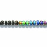 Shipwreck Beads Mirage Brass Color Change Rondelle Mood Beads, 7 by 8mm, 5-pack