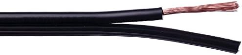 Underground Lighting Wire Cable 10AWG 2C Wiring Cabling Low Voltage Underground Direct Burial Sunlight Resistant 1000 FT Spool [Operating Voltage: 150 Volts Max]