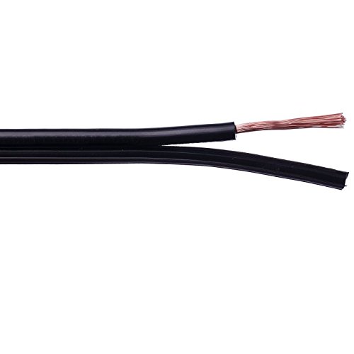 Underground Lighting Wire Cable 10AWG 2C Wiring Cabling Low Voltage Underground Direct Burial Sunlight Resistant 1000 FT Spool [Operating Voltage: 150 Volts Max]