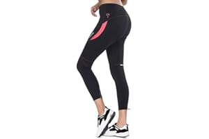 Santic Women's Bike Pants Cycling Tights 4D Padded Bicycle Long Trousers Breathable & Quick Dry