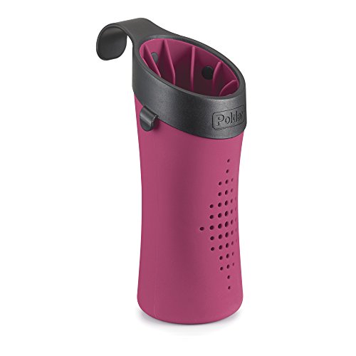 Polder BTH-7030-192 Hot Sleeve Hair Styling Tool Storage Caddy, 3″ x 3.75″ x 6.25″, Plum