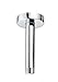Purelux Ceiling Mount Shower Arm 6 Inches Water Outlet PJ0611 Made of Stainless Steel Straight Shower Arm with Gasket Flange, Chrome Finish primary