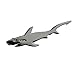 MeShow Men's 2.75 Inches Metal Shark Tie Clip Bar with Gift Bag,Perfet for Regular Tie
