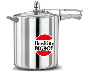 Hawkins Aluminium Heavy Base Bigboy (Silver, 14 Litre)