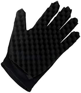 Lyperkin Curls Gloves, Premium Fashion Curls Coil Magic Tool Wave Barber Hair Brush Sponge Gloves for Women Men, Left/Right