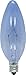GE 48701-12 40-Watt Reveal Blunt Tip B10, 12-Pack