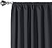 AmazonBasics Room Darkening Blackout Window Curtains with Grommets  - 42