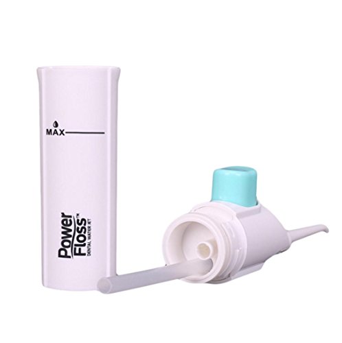 WuyiM® Power Dental Care Water Flosser, Portable Power Floss Dental Water Jet Cords Tooth Pick Braces No Batteries (White) - Thumbnail 2