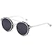 Dollger Double Lens Clip On Sunglasses Non-flip Lens Round Steampunk Style Glasses for Men Women