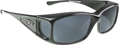 Eyewear - Razor Collection - Gunmetal/polarized Gray Lens - Designed to Be Worn Over Glasses That Are Square - 133mm X 40mm
