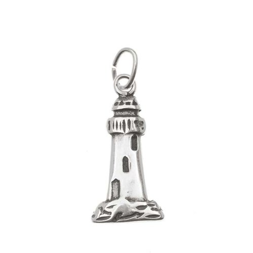 Sterling Silver Lighthouse Charm Light House 18mm (1)