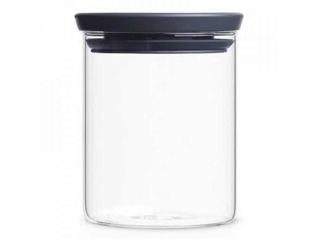 Brabantia 298288 Stackable Glass Jar, 0.6 L