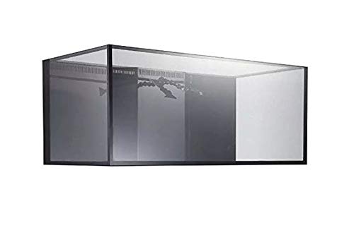 Innovative Marine Nuvo INT 100 Gallon Aquarium - Infinity Trapezoid Overflow and APS Aluminum Profile Series Stand - Matte Black
