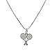 Lux Accessories Tennis Rackets Pave Ball Pendant Sport Necklace
