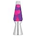 Lava the Original 27-Inch Silver Base Grande Lamp with Pink Wax in Purple Liquid primary