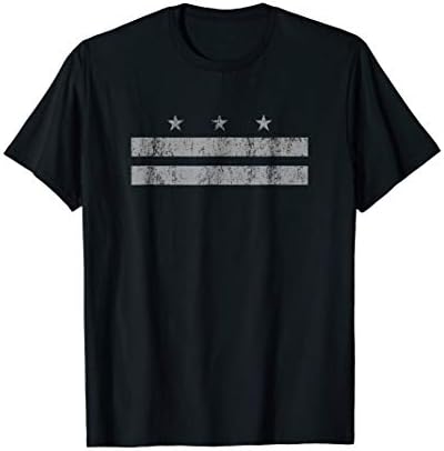 Washington DC District of Columbia Flag - Faded Style T-ShirtOEKO-TEX STANDARD 100