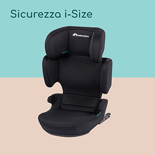 Road Fix i-Size, Seggiolino Auto 15-36 kg, 3,5-12 anni (100-150 cm), Seggiolino Auto Isofix Pieghevole e Portatile da Viaggio, Leggero 4.4 kg, 14 Posizioni Poggiatesta, Black Mist