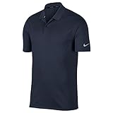 NIKE Men's Dry Victory Solid Polo Golf Shirt, Obsidian/Flat Silver, Medium