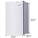 Kuppet-Mini Refrigerator Compact Refrigerator-Small Drink Food Storage Machine for Dorm, Garage, Camper, Basement or Office, Single Door Mini Fridge, 3.2 Cu.Ft