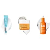 Bliss Eye Do All Things Eye Gel + Bright Idea Vitamin C Facial Serum + Bright Idea Vitamin C Facial Moisturizer | Complete Hydration & Brightening Trio