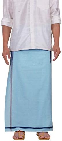 Indrayani Men's Cotton Lungi (Navy Blue)