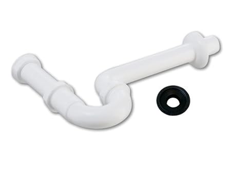 kör4u Röhrengeruchverschluss Kunststoff 1 ¼“ Zoll x 32mm + Gummimanschette Gumminippel für Abflussrohr 50x32mm by kör4U