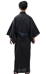 Edoten Men's Kimono Japan Shijira Weaving Yukata