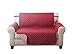 Deluxe Reversible LoveSeat Furniture Protector, Burgundy / Taupe 75