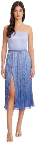 dress the population angelique dress Dress The Population Angelique Strapless Cutout Side-Slit Maxi Dress