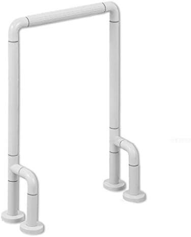Handrails WSSF Floor Potty Armrest Stainless Steel Nylon With Legs Safety Anti-skid Support Handle Bathroom Toilet Old Man Disabled Urinal Color Optional,54*19*72cm (Color : White)