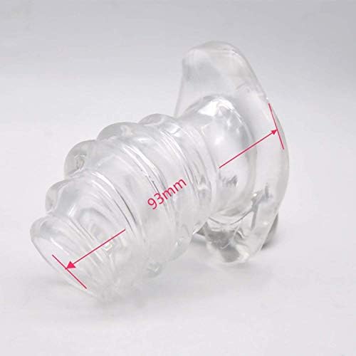 YTESG SHIRT Full Access Tunnel Trainer Silicone Enema Hollow Play Būttplug Sexs Toys for Men,White Amàl Plug