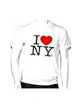 I Love Ny T-shirt (Large, White)